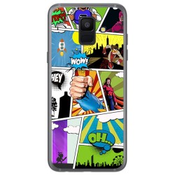 Funda Gel Tpu para Samsung Galaxy A6 (2018) Diseño Comic Dibujos