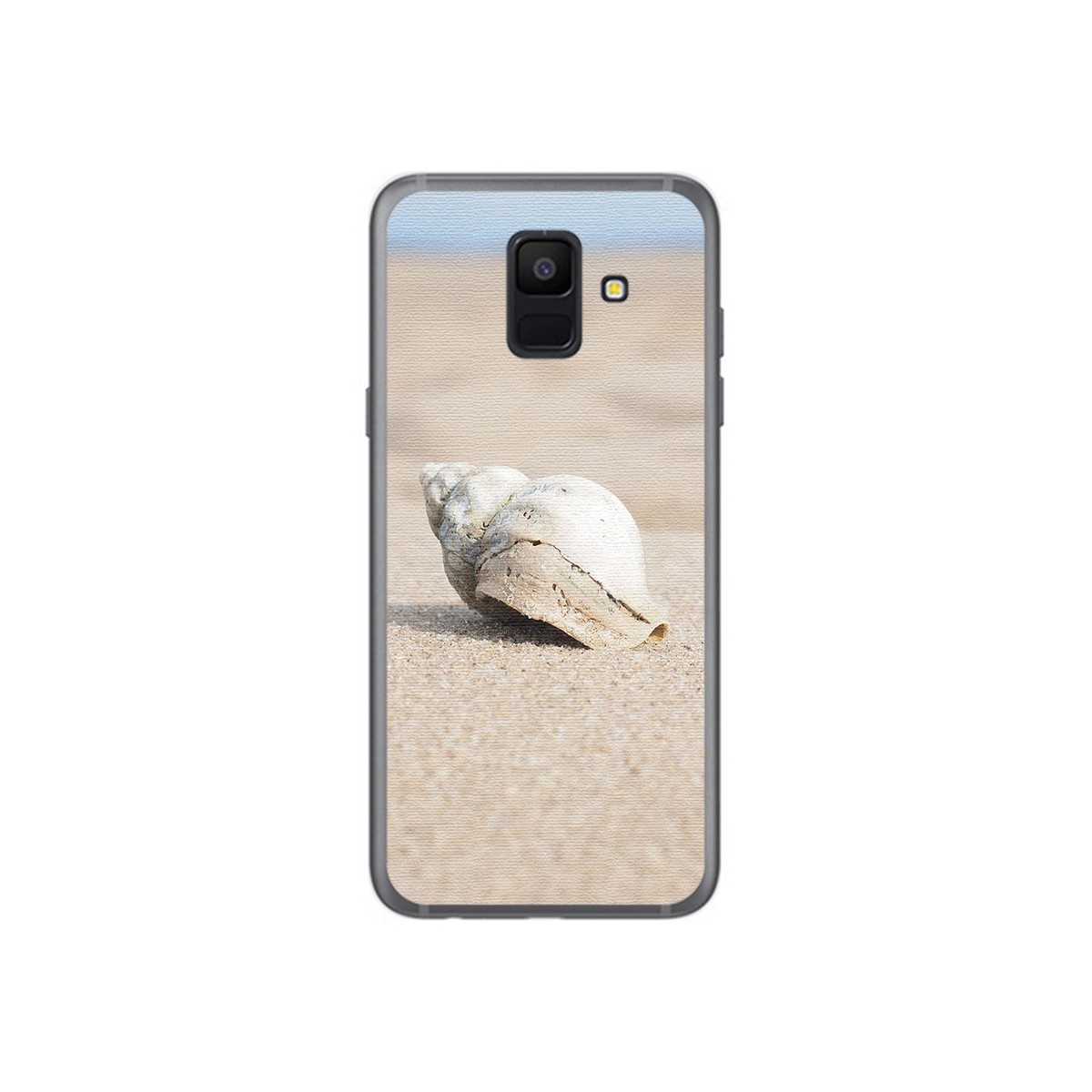 Funda Gel Tpu para Samsung Galaxy A6 (2018) Diseño Concha Dibujos