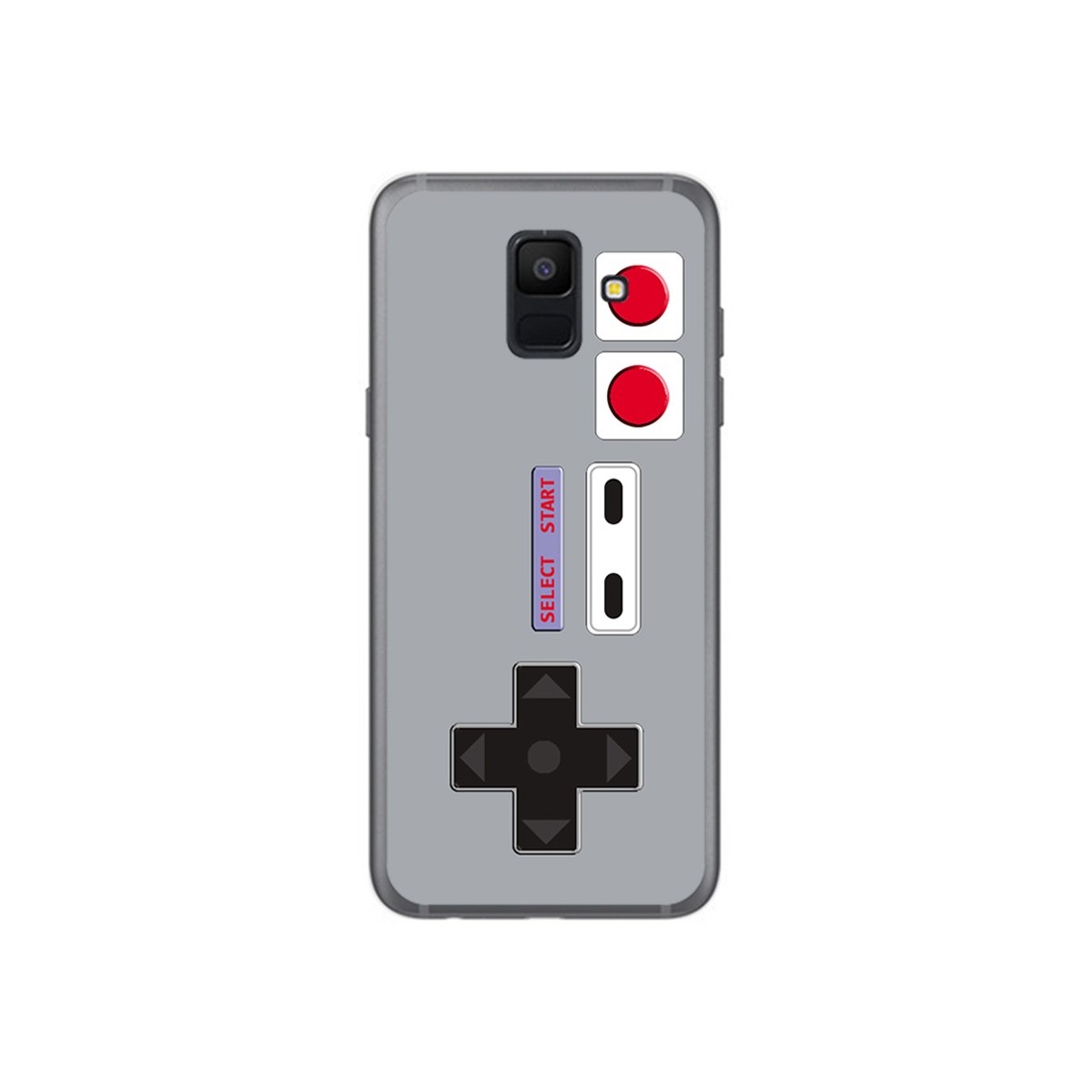 Funda Gel Tpu para Samsung Galaxy A6 (2018) Diseño Consola Dibujos