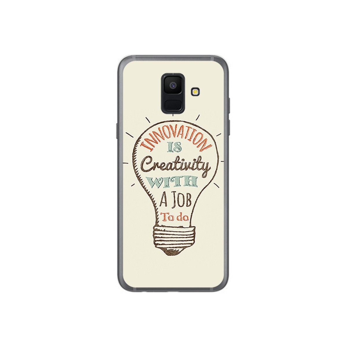 Funda Gel Tpu para Samsung Galaxy A6 (2018) Diseño Creativity Dibujos