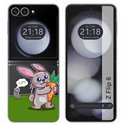 Funda Carcasa Dura Transparente para Samsung Galaxy Z Flip 6 5G diseño Conejo Dibujos