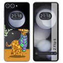 Funda Carcasa Dura Transparente para Samsung Galaxy Z Flip 6 5G diseño Jirafa Dibujos