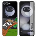 Funda Carcasa Dura Transparente para Samsung Galaxy Z Flip 6 5G diseño Panda Dibujos
