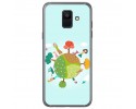 Funda Gel Tpu para Samsung Galaxy A6 (2018) Diseño Familia Dibujos