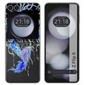 Funda Carcasa Dura Transparente para Samsung Galaxy Z Flip 6 5G diseño Plumas Dibujos