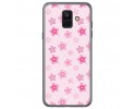 Funda Gel Tpu para Samsung Galaxy A6 (2018) Diseño Flores Dibujos