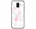 Funda Gel Tpu para Samsung Galaxy A6 (2018) Diseño Flores Minimal Dibujos