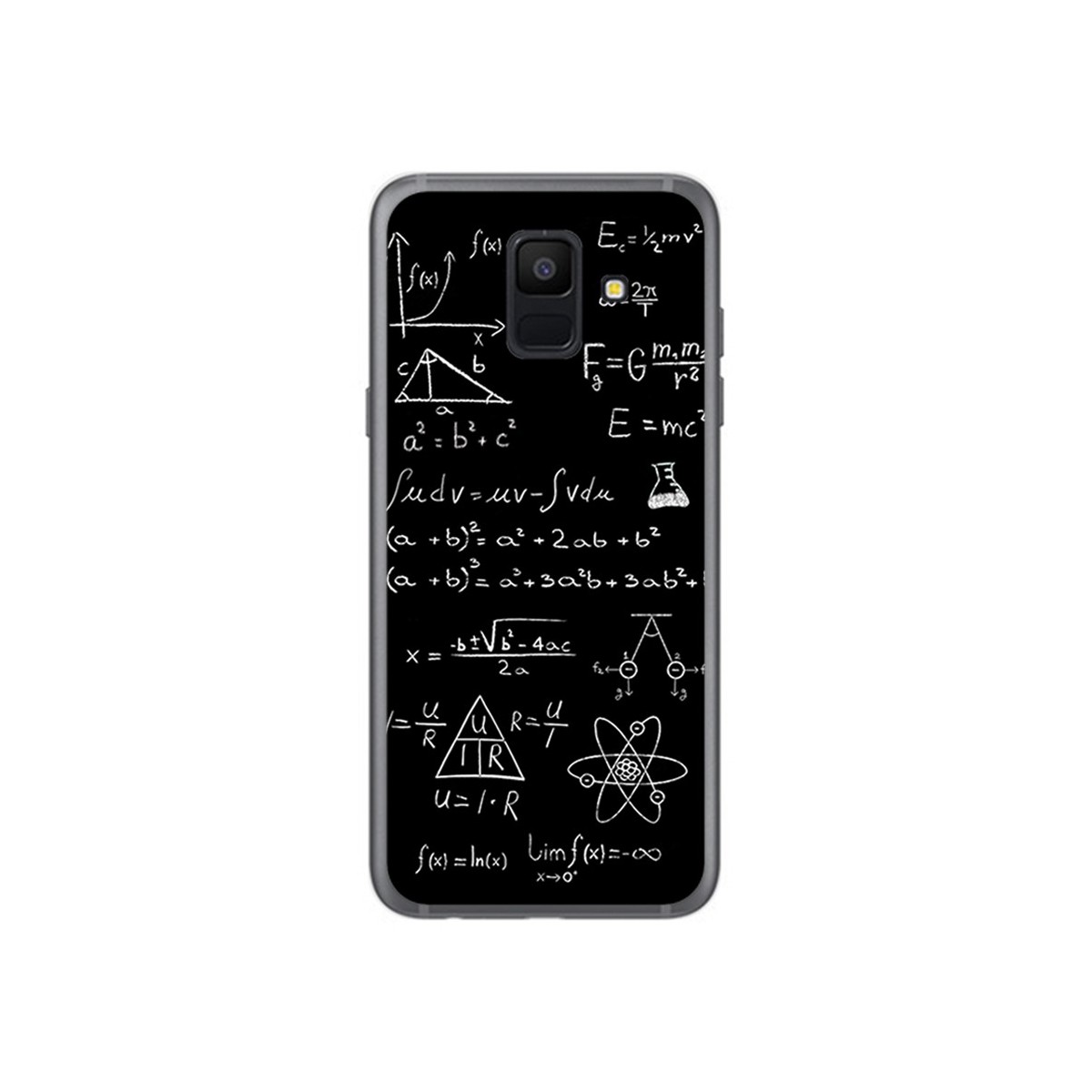 Funda Gel Tpu para Samsung Galaxy A6 (2018) Diseño Formulas Dibujos