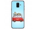 Funda Gel Tpu para Samsung Galaxy A6 (2018) Diseño Furgoneta Dibujos