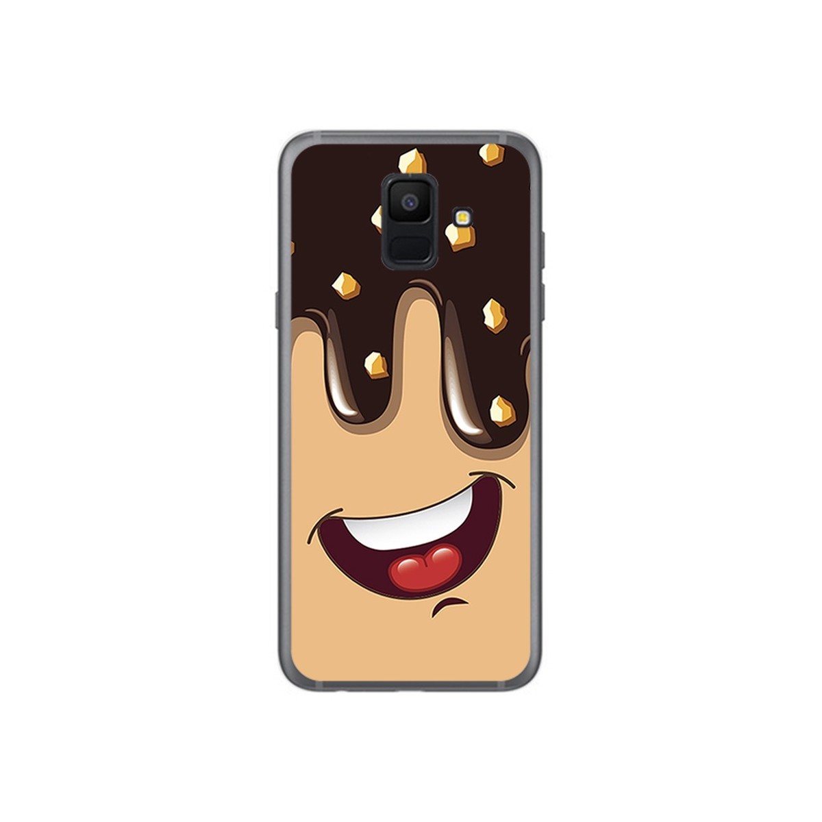 Funda Gel Tpu para Samsung Galaxy A6 (2018) Diseño Helado Chocolate Dibujos