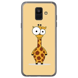 Funda Gel Tpu para Samsung Galaxy A6 (2018) Diseño Jirafa Dibujos