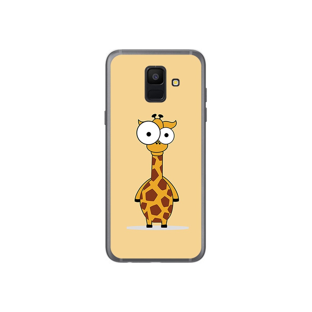 Funda Gel Tpu para Samsung Galaxy A6 (2018) Diseño Jirafa Dibujos