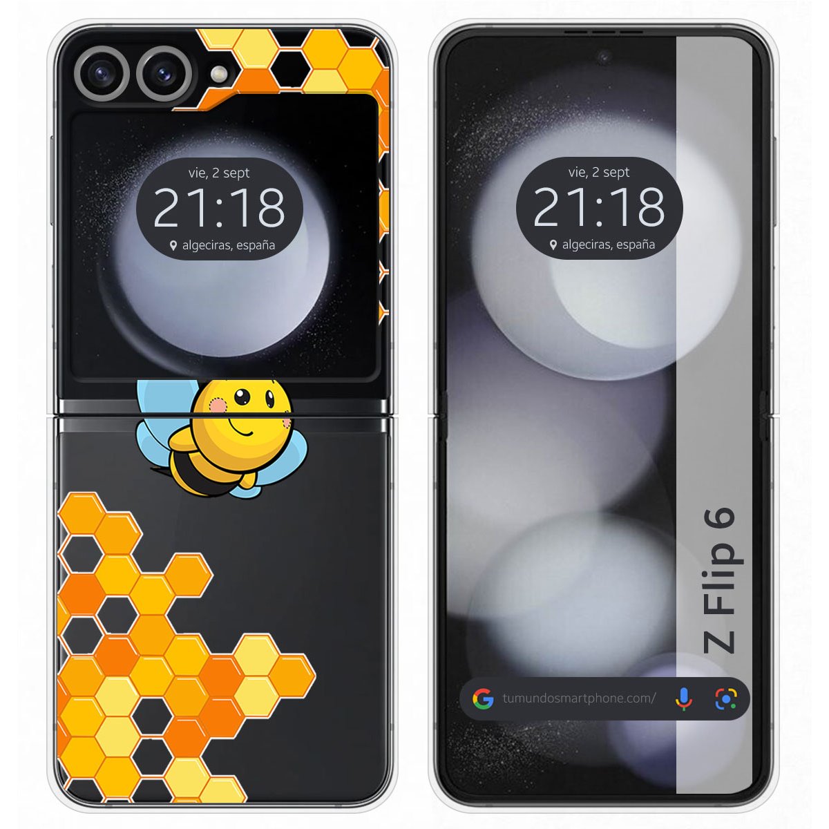 Funda Carcasa Dura para Samsung Galaxy Z Flip 6 5G diseño Abeja Dibujos