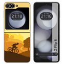 Funda Carcasa Dura para Samsung Galaxy Z Flip 6 5G diseño Ciclista Dibujos