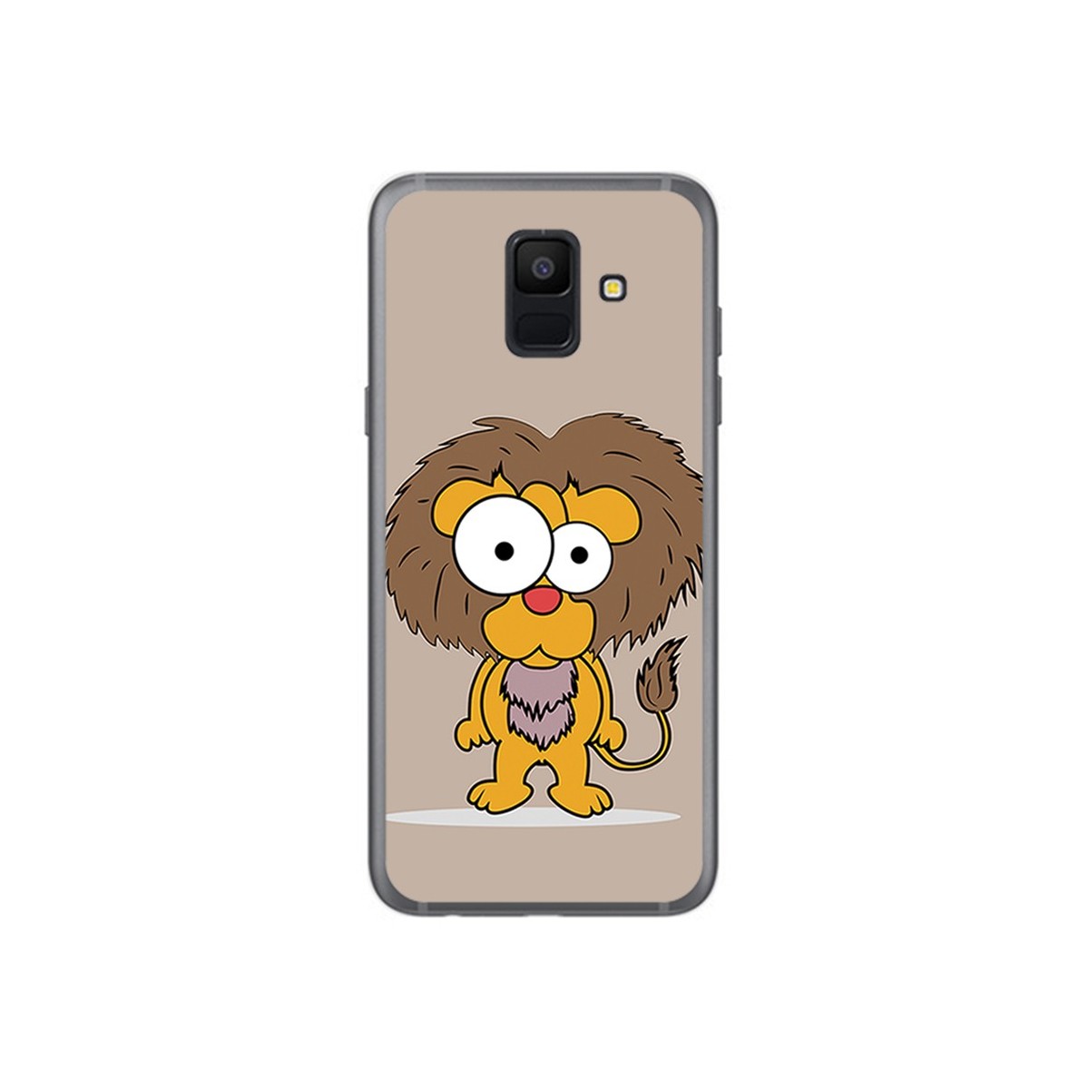 Funda Gel Tpu para Samsung Galaxy A6 (2018) Diseño Leon Dibujos