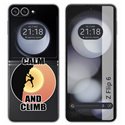 Funda Carcasa Dura para Samsung Galaxy Z Flip 6 5G diseño Hombre Escalada Dibujos