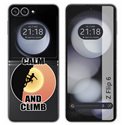 Funda Carcasa Dura para Samsung Galaxy Z Flip 6 5G diseño Mujer Escalada Dibujos