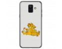 Funda Gel Tpu para Samsung Galaxy A6 (2018) Diseño Leones Dibujos