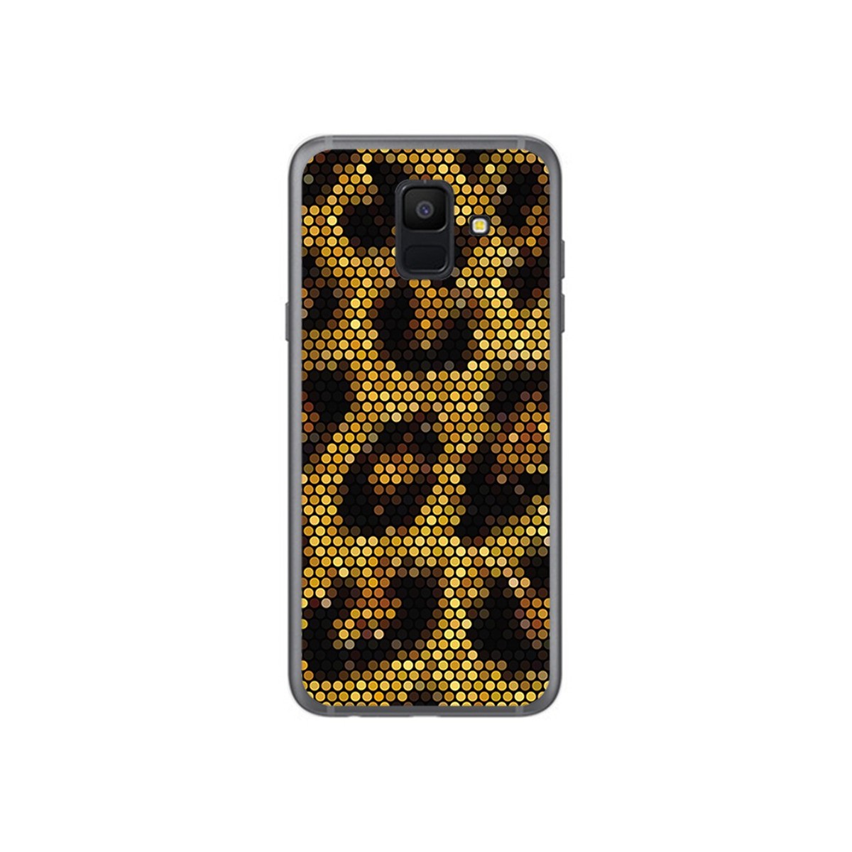 Funda Gel Tpu para Samsung Galaxy A6 (2018) Diseño Leopardo Dibujos