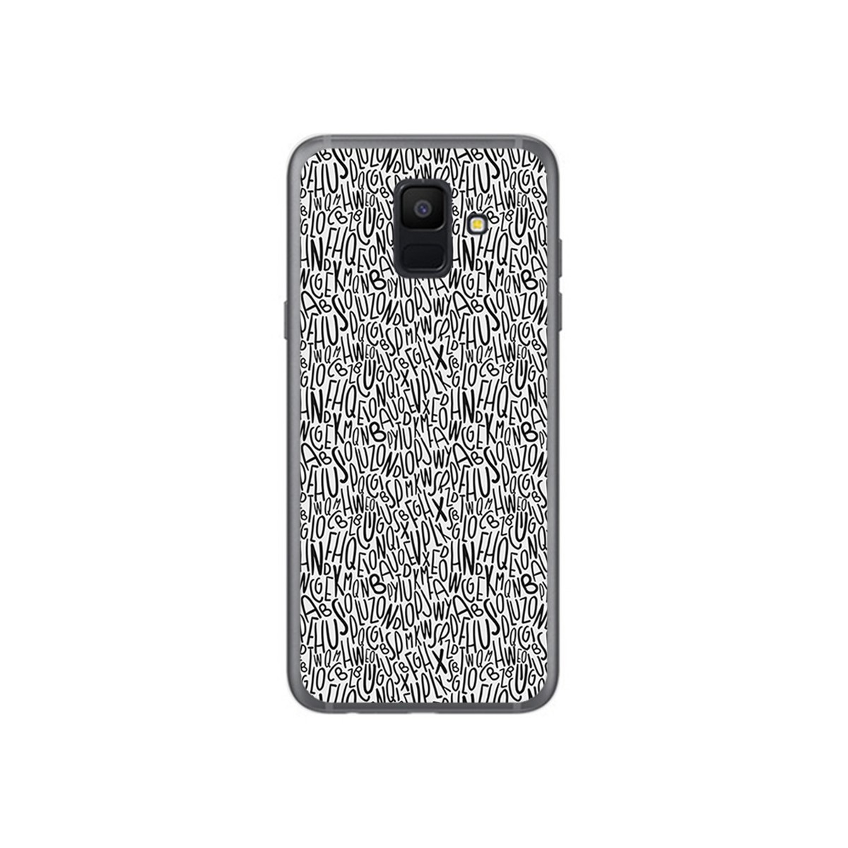 Funda Gel Tpu para Samsung Galaxy A6 (2018) Diseño Letras Dibujos