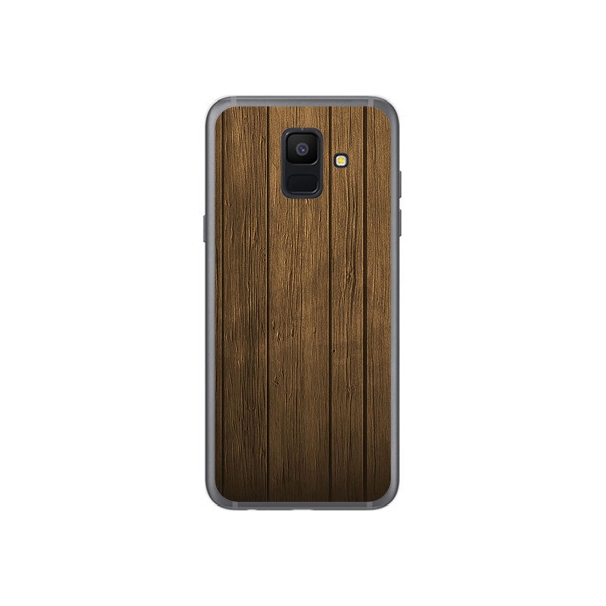 Funda Gel Tpu para Samsung Galaxy A6 (2018) Diseño Madera Dibujos