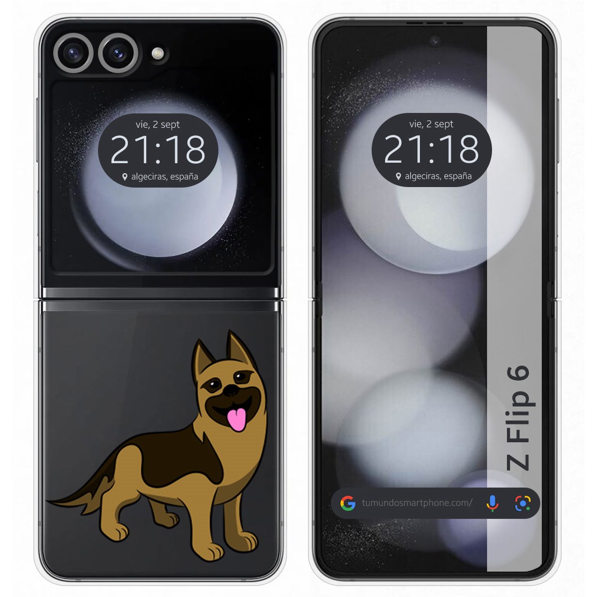 Funda Carcasa Dura para Samsung Galaxy Z Flip 6 5G diseño Perros 03 Dibujos