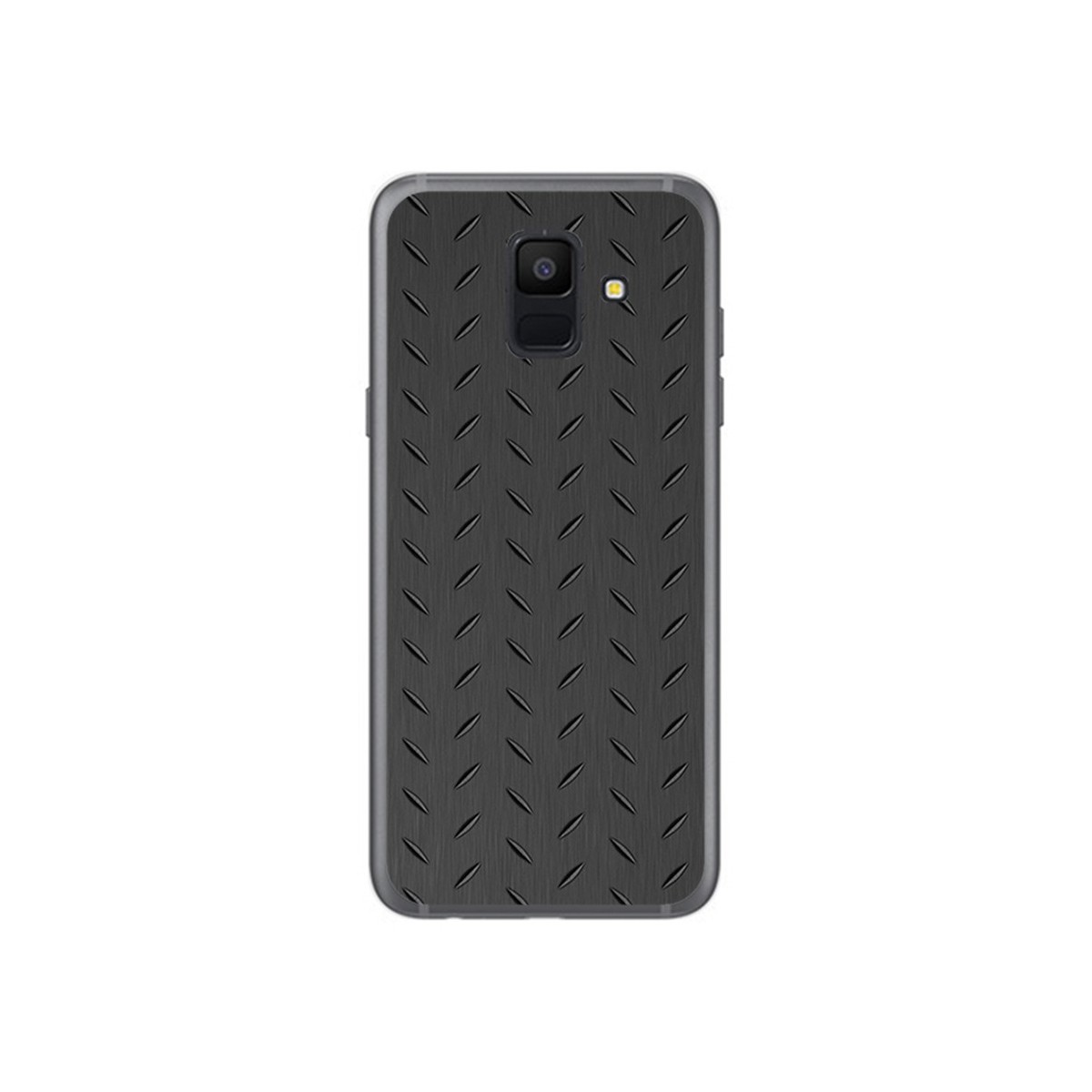 Funda Gel Tpu para Samsung Galaxy A6 (2018) Diseño Metal Dibujos