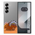 Funda Carcasa Dura Transparente para Samsung Galaxy Z Fold 6 5G diseño Bufalo Dibujos