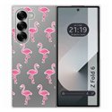 Funda Carcasa Dura Transparente para Samsung Galaxy Z Fold 6 5G diseño Flamenco Dibujos