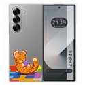 Funda Carcasa Dura Transparente para Samsung Galaxy Z Fold 6 5G diseño Leopardo Dibujos