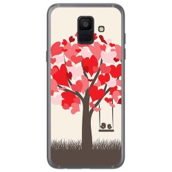 Funda Gel Tpu para Samsung Galaxy A6 (2018) Diseño Pajaritos Dibujos