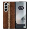 Funda Carcasa Dura para Samsung Galaxy Z Fold 6 5G diseño Cuero 01 Dibujos