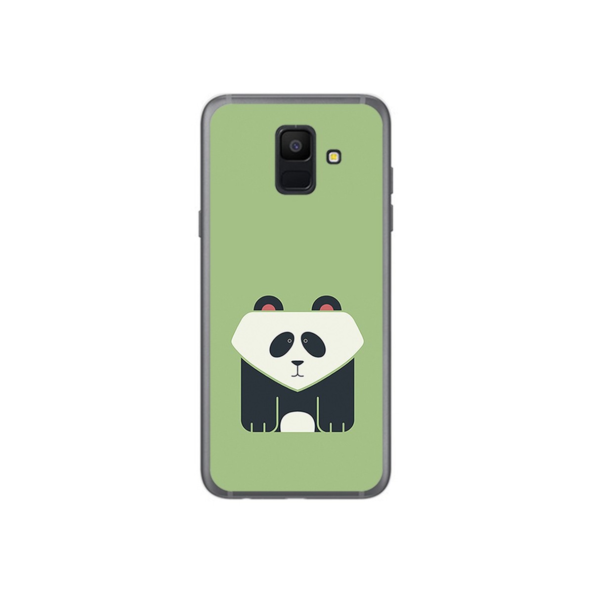 Funda Gel Tpu para Samsung Galaxy A6 (2018) Diseño Panda Dibujos