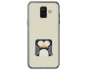 Funda Gel Tpu para Samsung Galaxy A6 (2018) Diseño Pingüino Dibujos