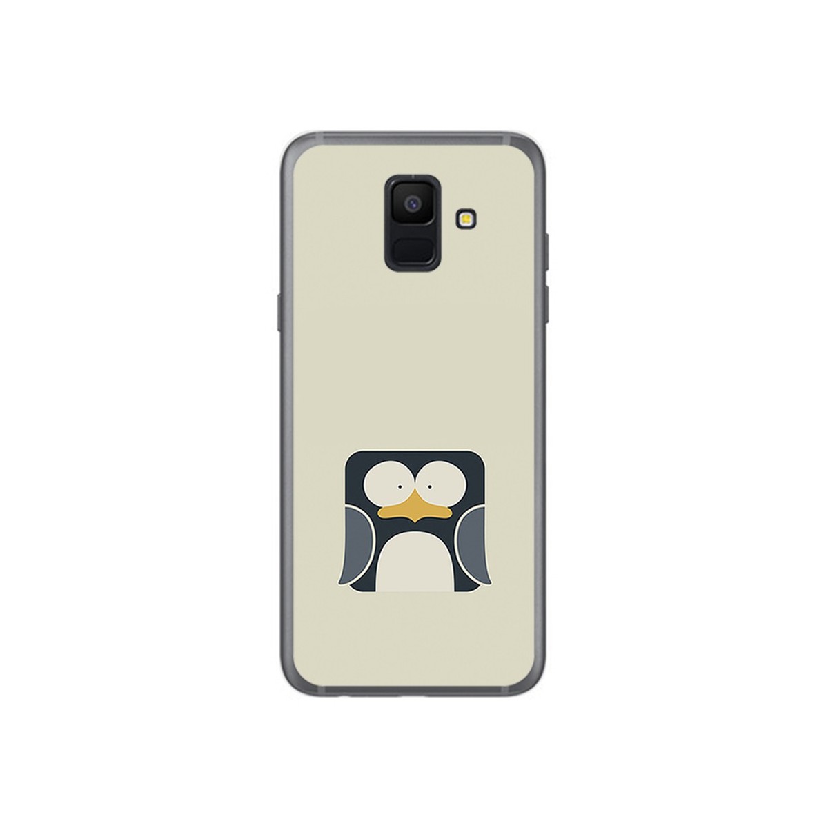 Funda Gel Tpu para Samsung Galaxy A6 (2018) Diseño Pingüino Dibujos