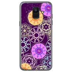 Funda Gel Tpu para Samsung Galaxy A6 (2018) Diseño Radial Dibujos
