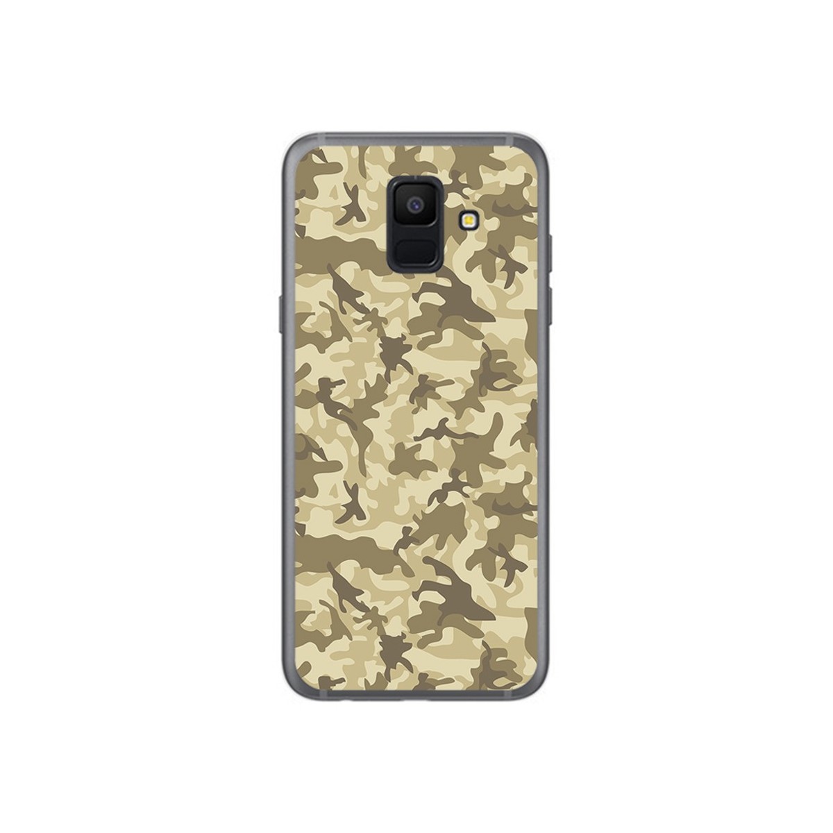 Funda Gel Tpu para Samsung Galaxy A6 (2018) Diseño Sand Camuflaje Dibujos