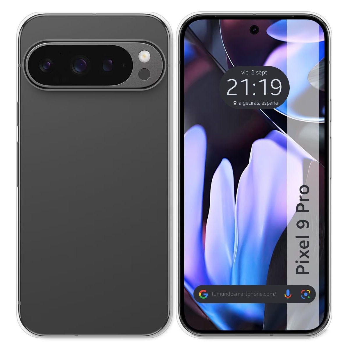 Funda Silicona Gel TPU Transparente para Google Pixel 9 Pro 5G