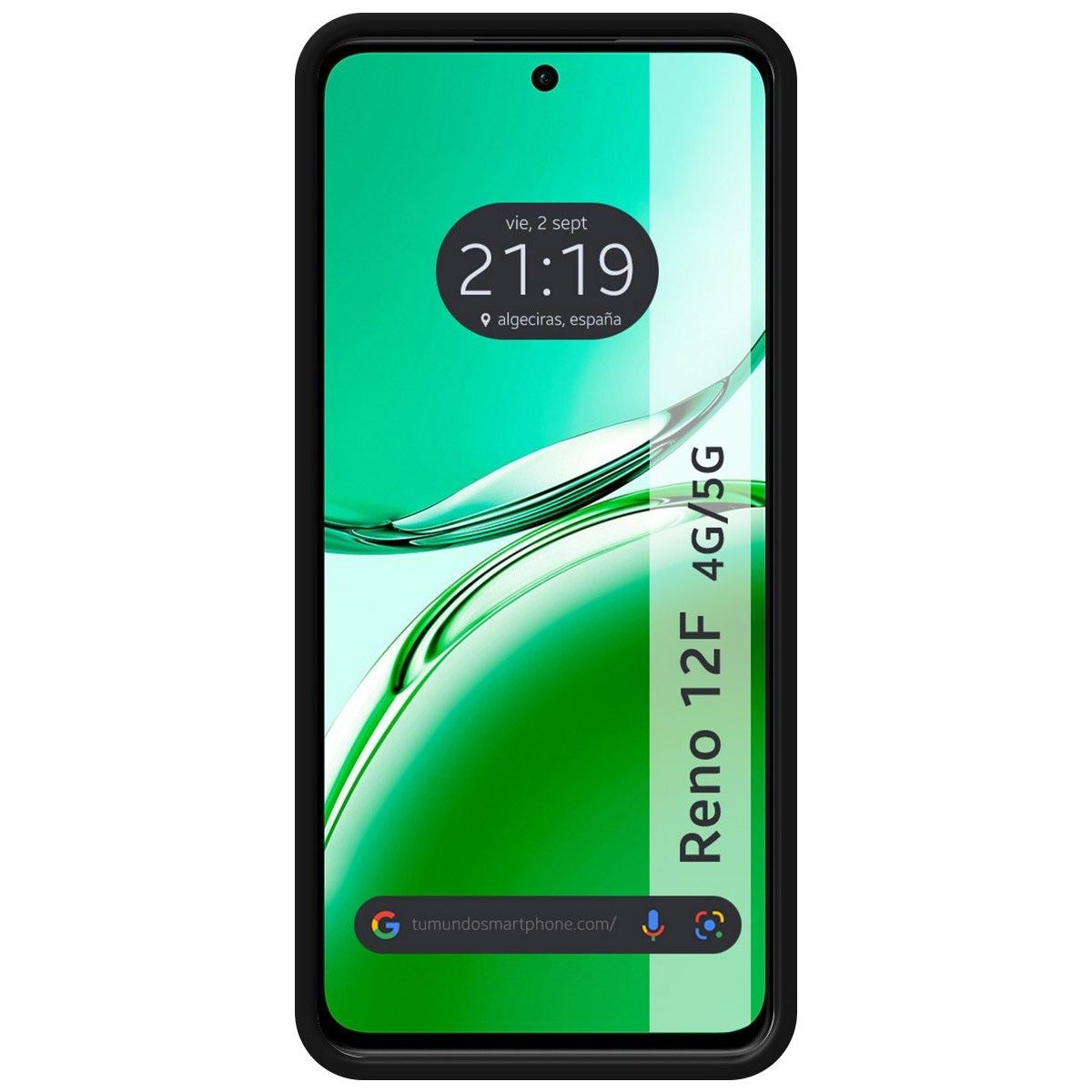 Funda Silicona Líquida Ultra Suave para Oppo Reno 12F 4G / 12 F 5G color Negra