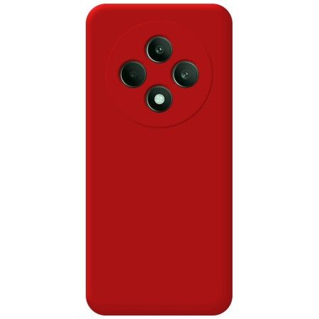 Funda Silicona Líquida Ultra Suave para Oppo Reno 12F 4G / 12 F 5G color Roja