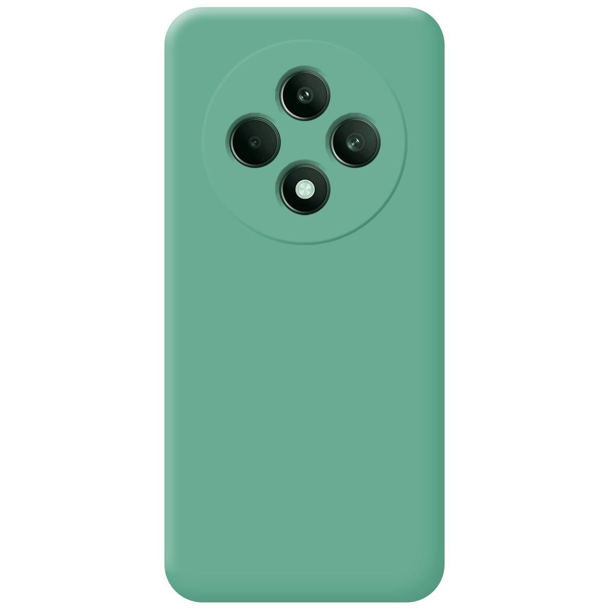 Funda Silicona Líquida Ultra Suave para Oppo Reno 12F 4G / 12 F 5G color Verde