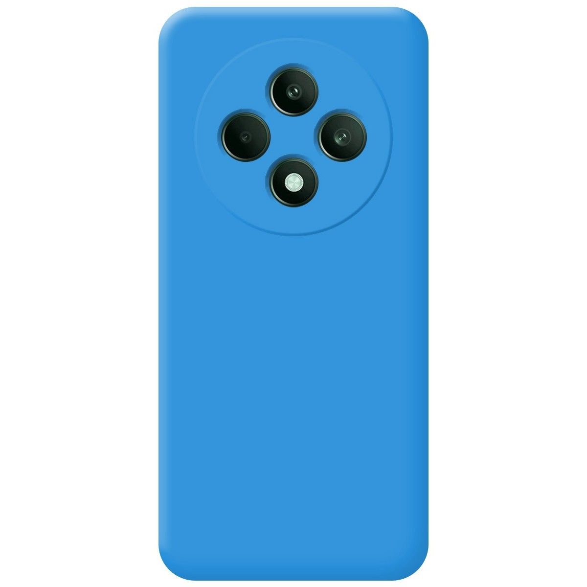 Funda Silicona Líquida Ultra Suave para Oppo Reno 12FS 4G / 12 FS 5G color Azul