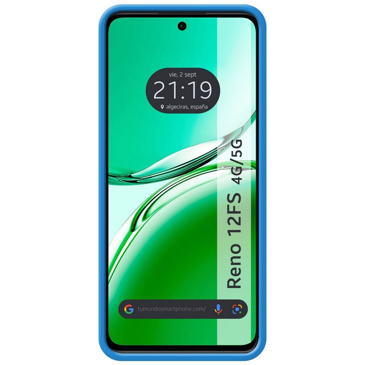 Funda Silicona Líquida Ultra Suave para Oppo Reno 12FS 4G / 12 FS 5G color Azul