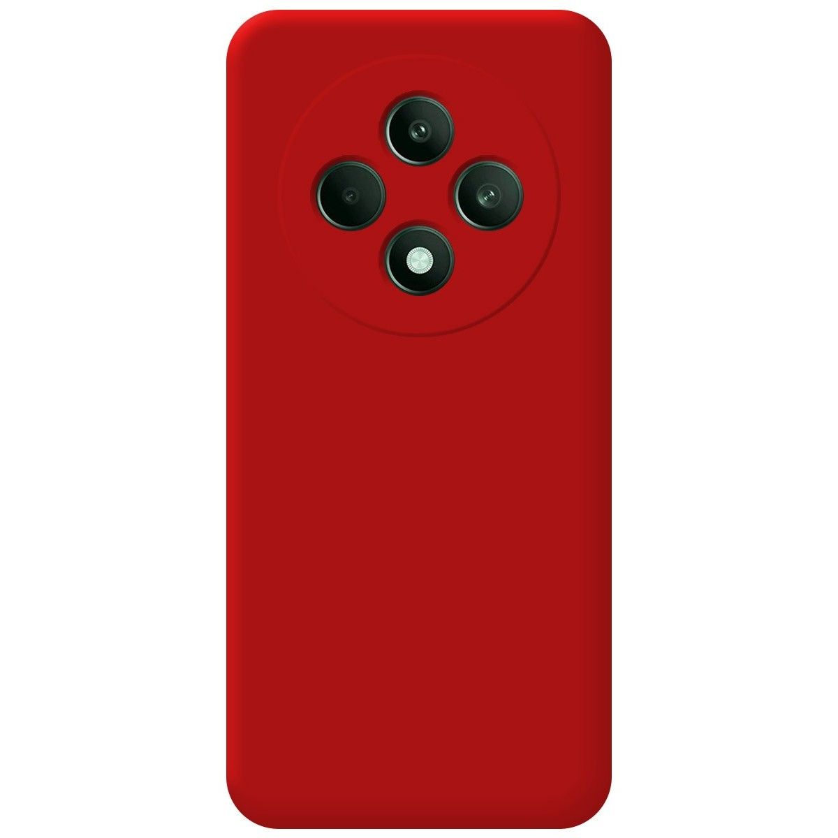 Funda Silicona Líquida Ultra Suave para Oppo Reno 12FS 4G / 12 FS 5G color Roja