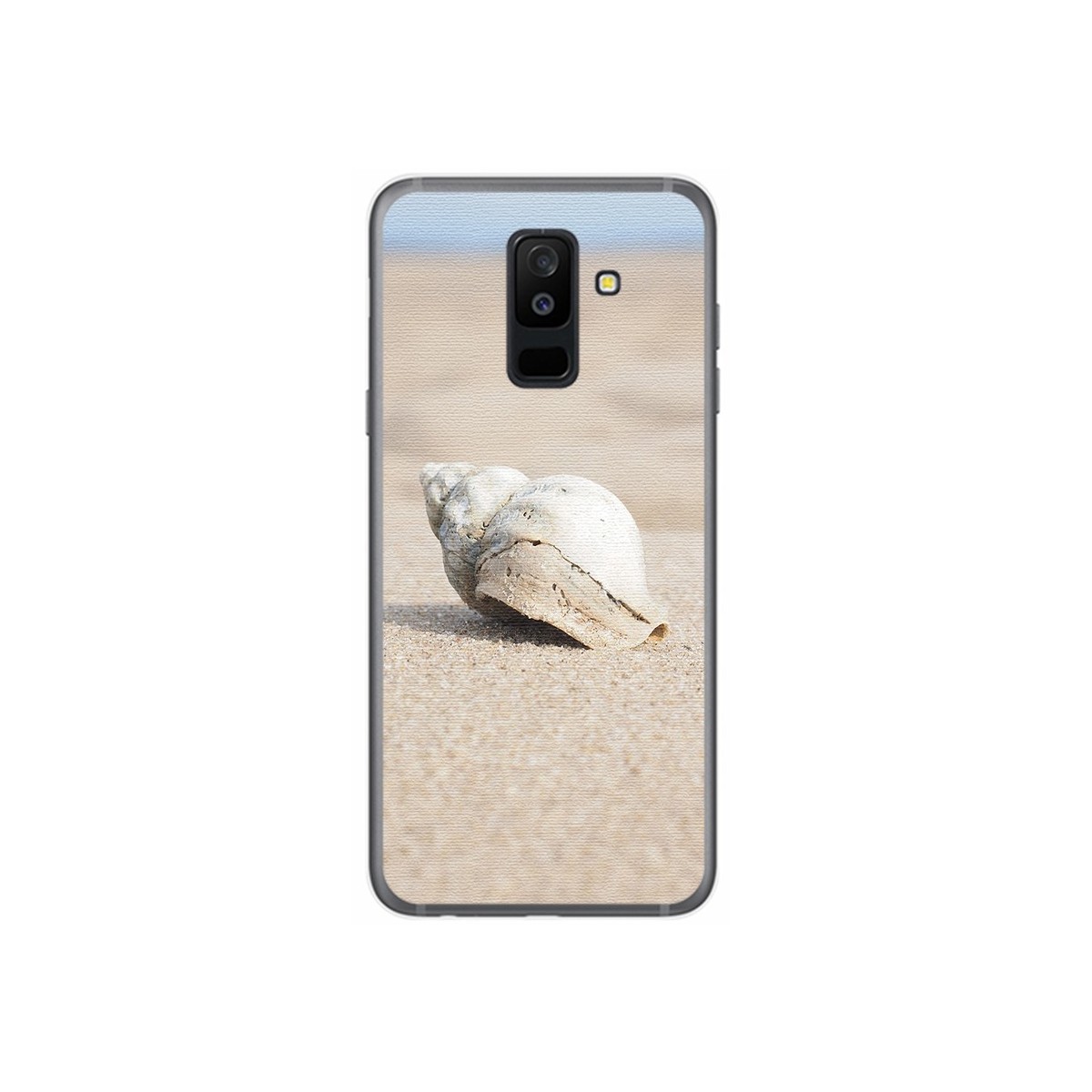 Funda Gel Tpu para Samsung Galaxy A6 Plus (2018) Diseño Concha Dibujos
