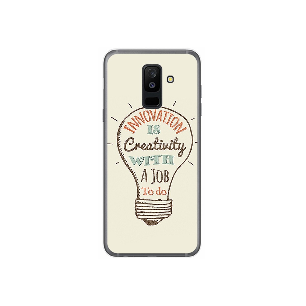 Funda Gel Tpu para Samsung Galaxy A6 Plus (2018) Diseño Creativity Dibujos