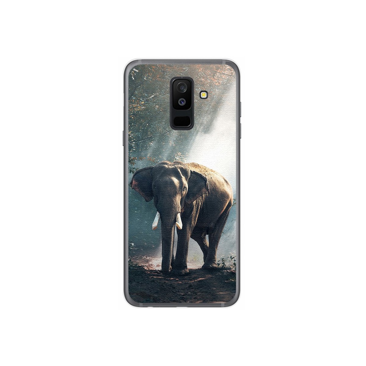 Funda Gel Tpu para Samsung Galaxy A6 Plus (2018) Diseño Elefante Dibujos