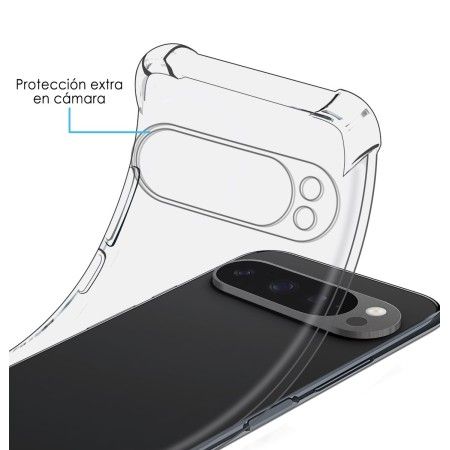 Funda Silicona Antigolpes Transparente para Google Pixel 9 Pro XL 5G