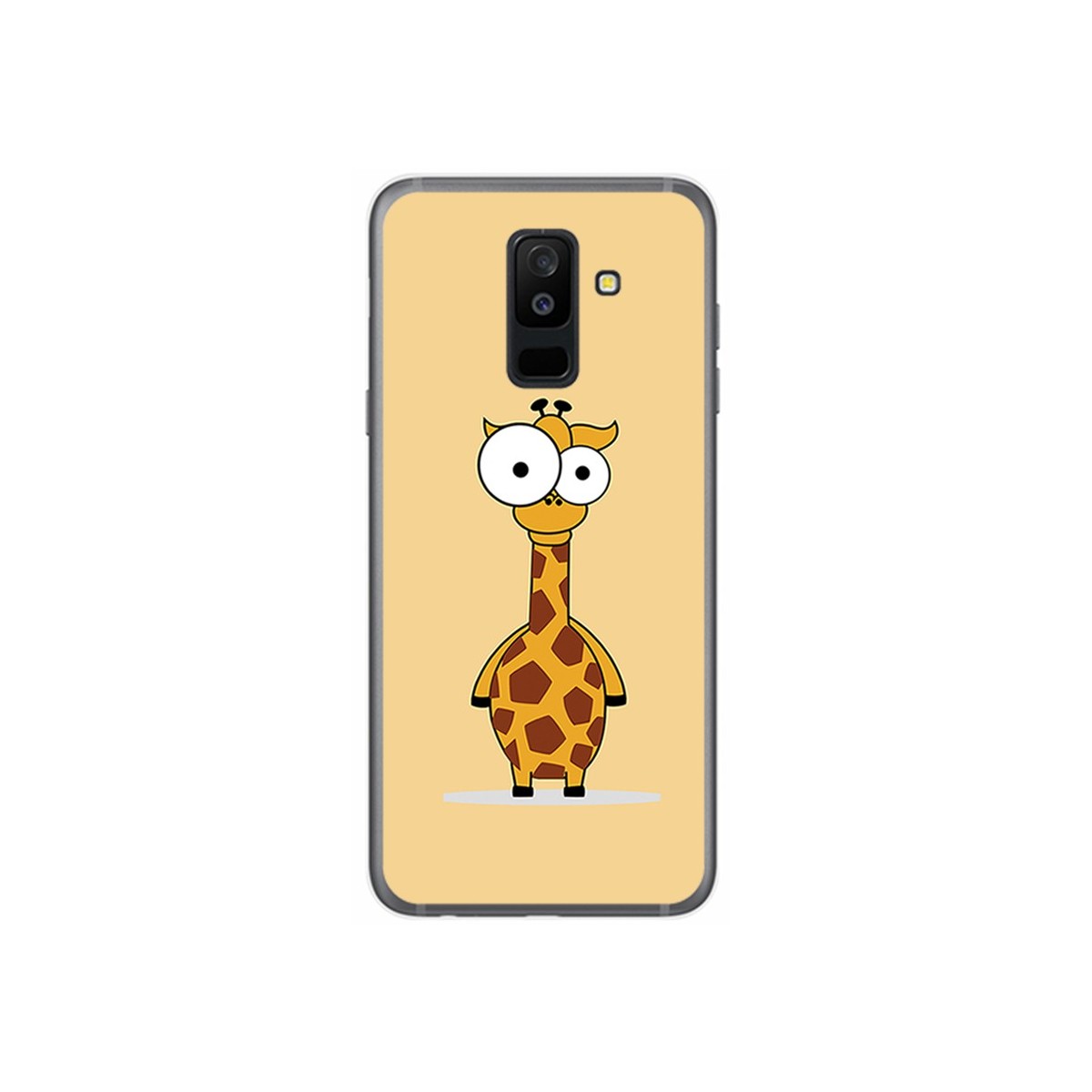 Funda Gel Tpu para Samsung Galaxy A6 Plus (2018) Diseño Jirafa Dibujos