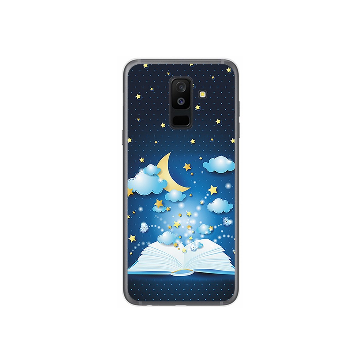 Funda Gel Tpu para Samsung Galaxy A6 Plus (2018) Diseño Libro Cuentos Dibujos